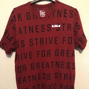 Nike Lebron Men Strive For Greatness Black Red XXL